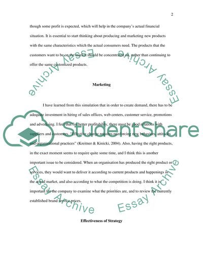 Simulation of Biz Model