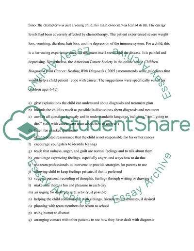 Character of Jason with Burkitts Lymphoma