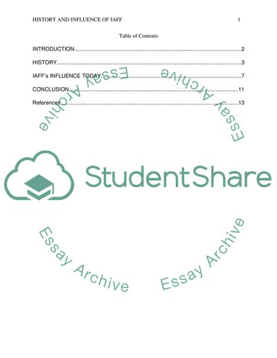 History of the International Association of Fire Fighters and their influence today