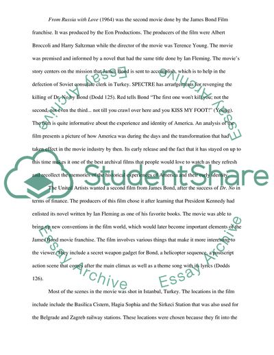 The James Bond Franchise Movies