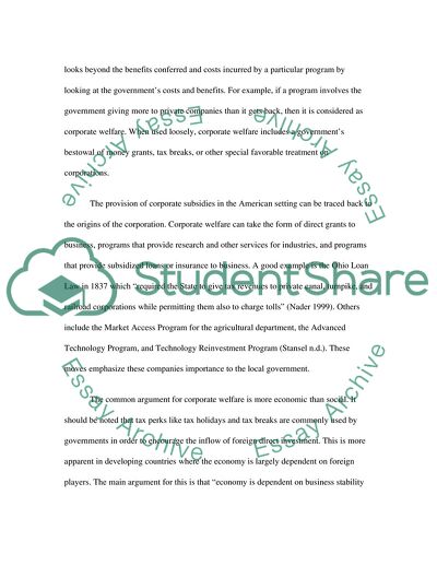 Government as a Social Tool or Business Partner