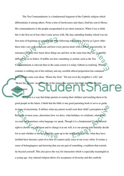 World View on Catholic Religion