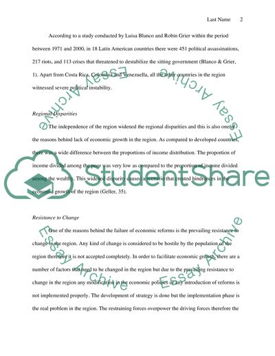 Latin Americas Economic Progress