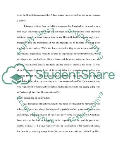 Jesus as an Imperialist