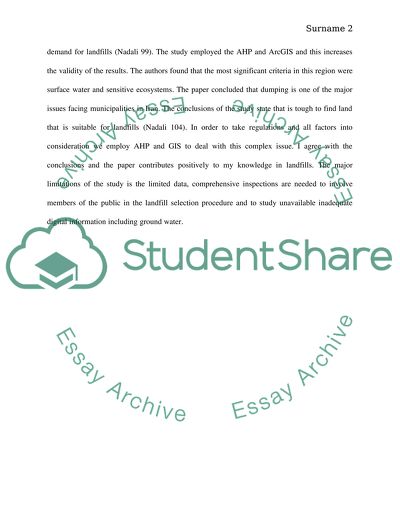 Literature evaluation of a journal article