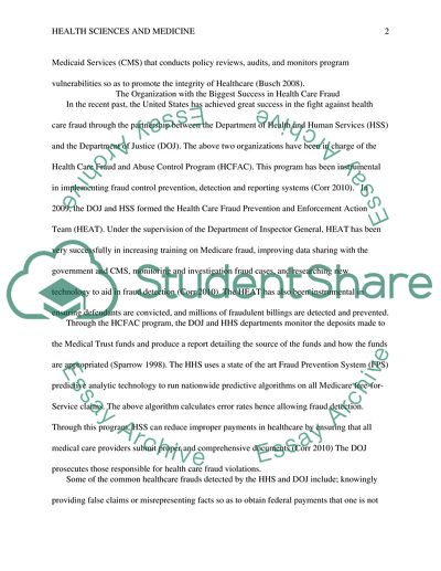 Healthcare Fraud in the US