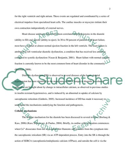 Cellular Basis of Diastolic Dysfunction