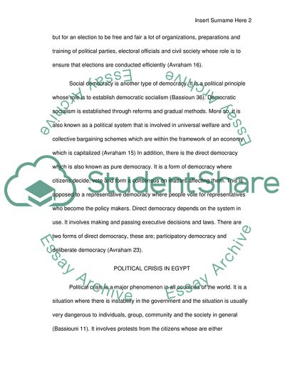 Comparative Political Conflicts