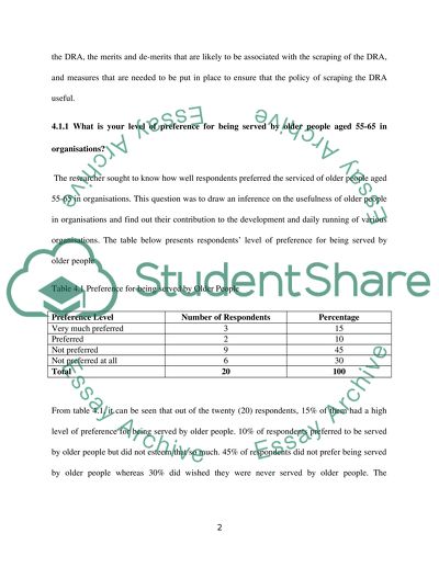 The Impact of the Removal of DRA on the Management of Human Resources