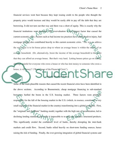 Roots and Causes of the Current Economic Crisis, Monetary Policy