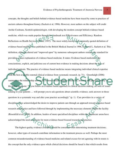 The Significance in the Etiology of Eating Disorders