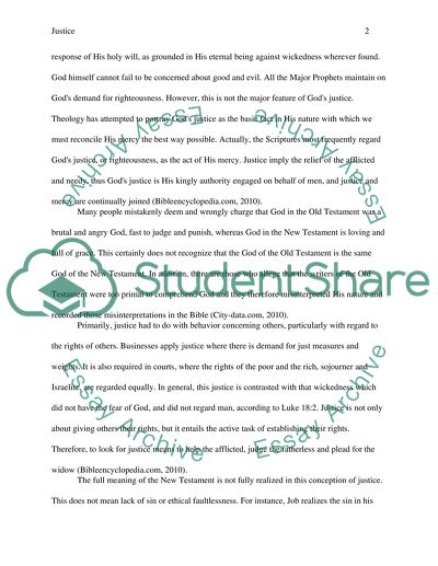 Old Testament Versus New Testament Justice