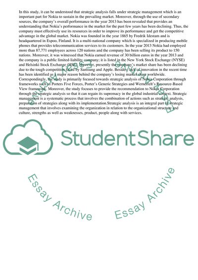 Nokia International Business Strategy