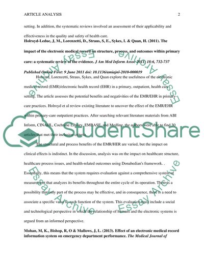 EHR in Primary Care Setting