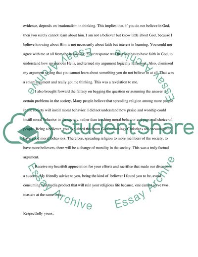 The Existence of God