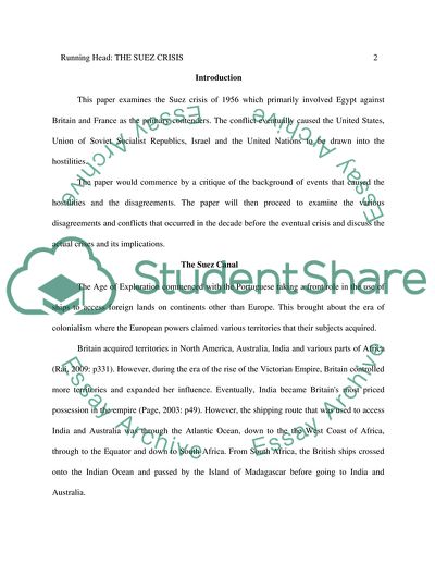 Disagreements and Conflicts in the Suez Canals
