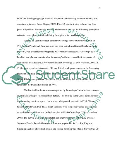 Iran: The Dilemma of Foreign Policy