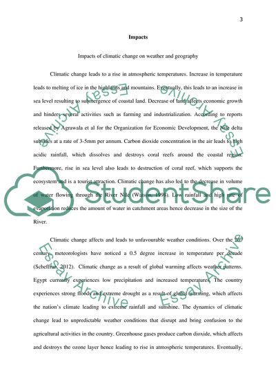Climate Change in Egypt