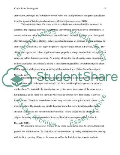 Crime Scene Investigator