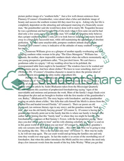 Flannery Oconnors A Good Man is Hard to Find