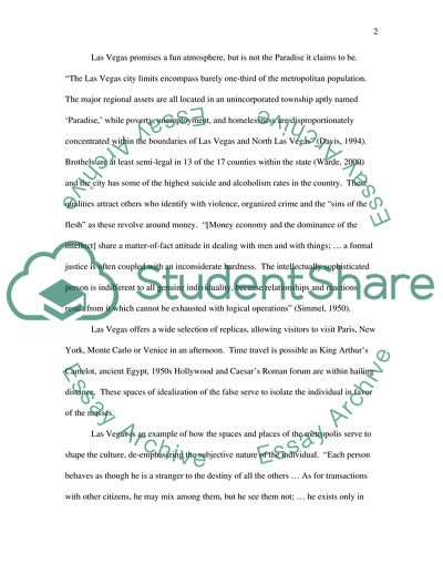 Las Vegas: An Entertainment-Oriented City