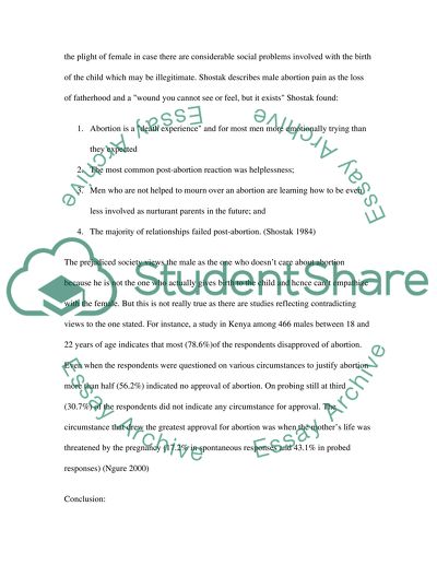 Abortion and the Female/Male View