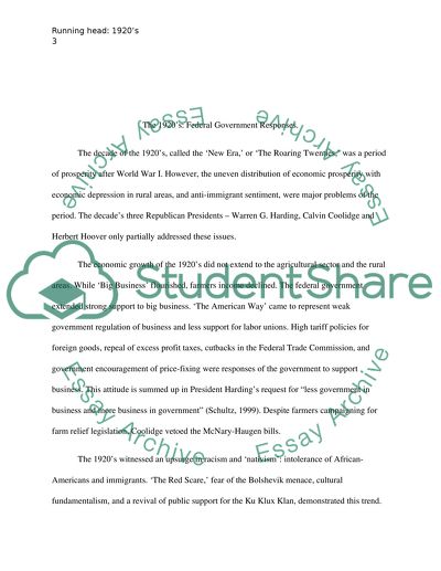 1920s represents the transition of the United States