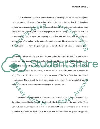 Kim Novel Review by the renowned novelist Rudyard Kipling