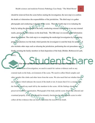 Forensic Pathology Case Study: The Motel Room