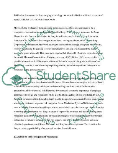 Marketing Audit Analysis: The Sony Corporation