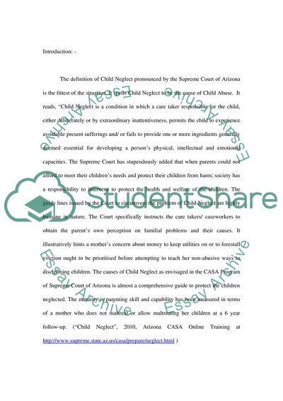 Child Abuse and Neglect in Saudi Arabia