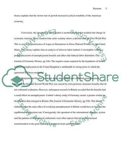 Gold Standart in the Time of The Great Depression