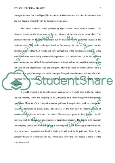 Ethical Issue Faced by the Character and Ethical Leader