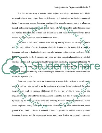 Leadership Roles in the Human Resource Department