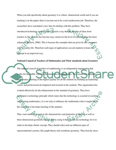 Teaching Geometry with technology in middle OR high school