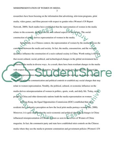 Misrepresentation of Women in Media