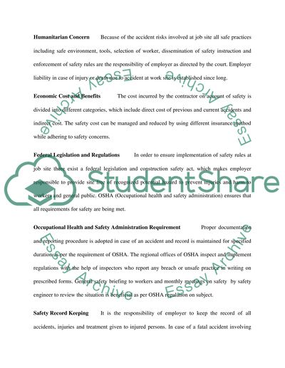 Safety in Trenches and Need for Safe Practices