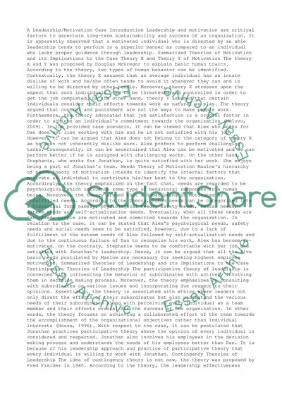 Maslow Hierarchy of Needs Theory of Motivation