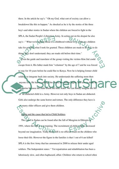 The Problem of Child Soldiers