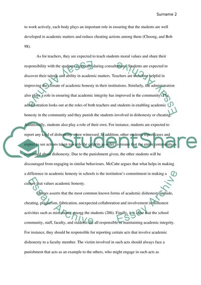 persuasive essay about academic honesty