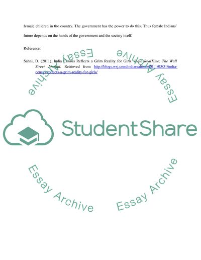 A Grim Reality for Girls