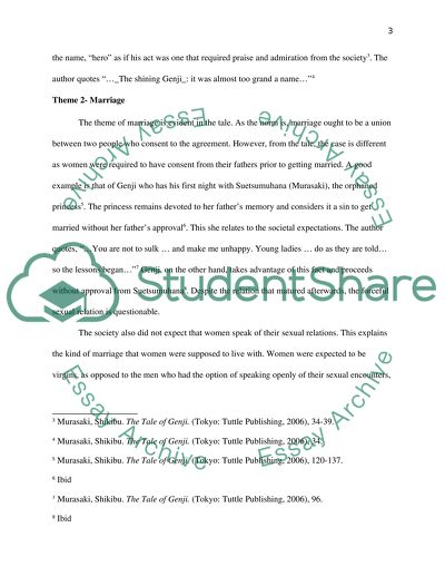 Reading report of &lt;the tale of genji&gt; or &lt;genji monogatari&gt;