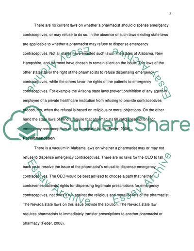 The newly hired pharmacist