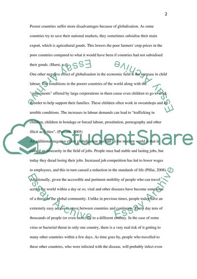 Strengths and Weaknesses of Globalization