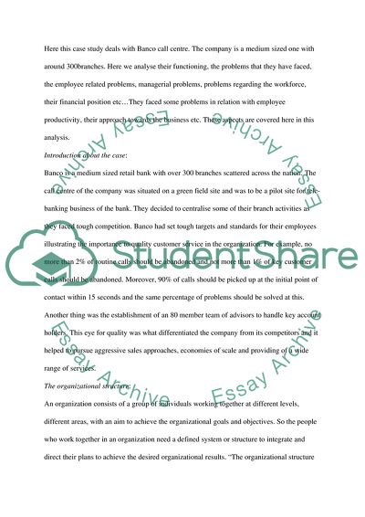 Banco Human Resources Management