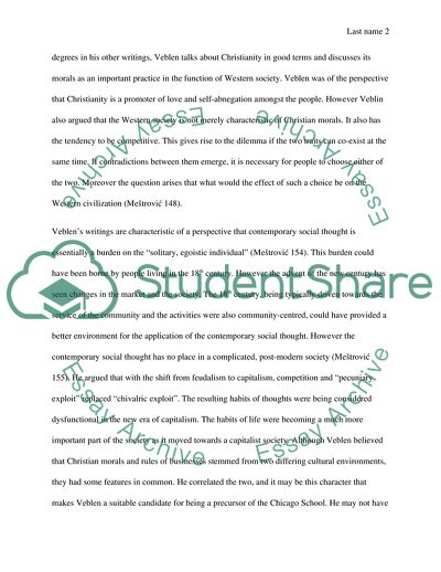 Chicago School Paper