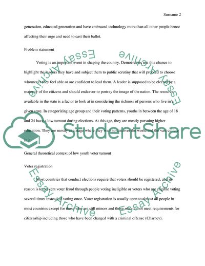 General Theoretical Context of Low Youth Voter Turnout