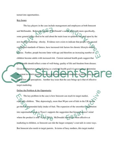 Innocent Brand and Mc Donalds