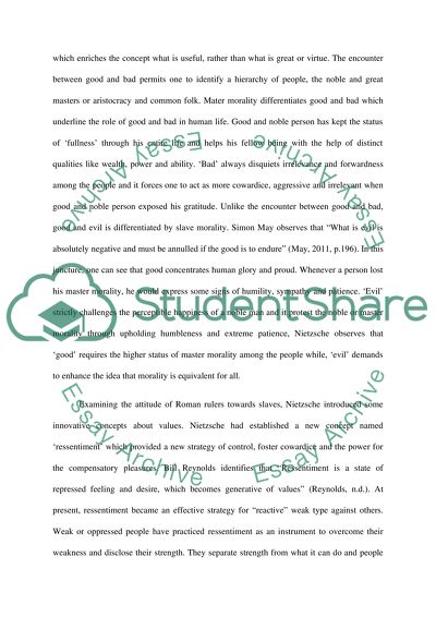 Master Morality And Slave Morality