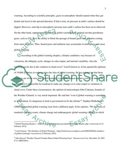 is global warming man made essay